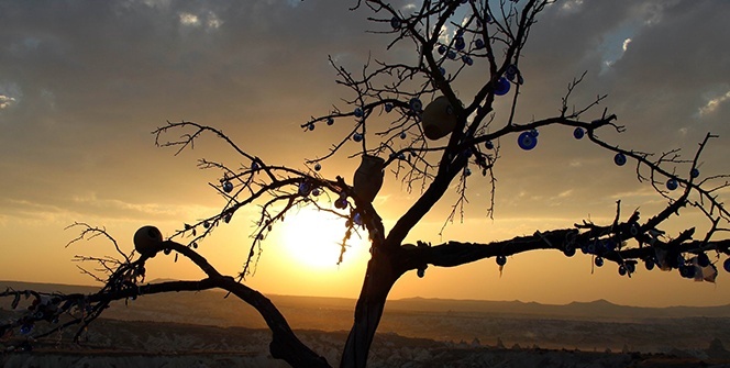Kapadokya’dan kartpostallık gün batımı fotoğrafları