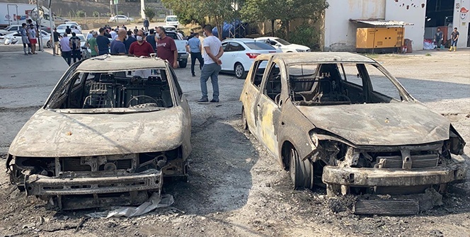 Hataydaki yangından geriye kalan görüntüler yürek burktu
