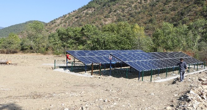 Köyün su sorunu güneş paneli çözecek