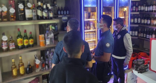 Muratlı’da polis ekiplerinden alkollü ürün denetimi