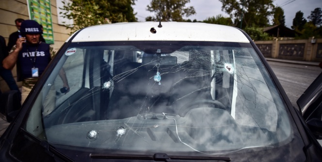 Ermenistan ordusu Terter’de gazetecileri hedef aldı