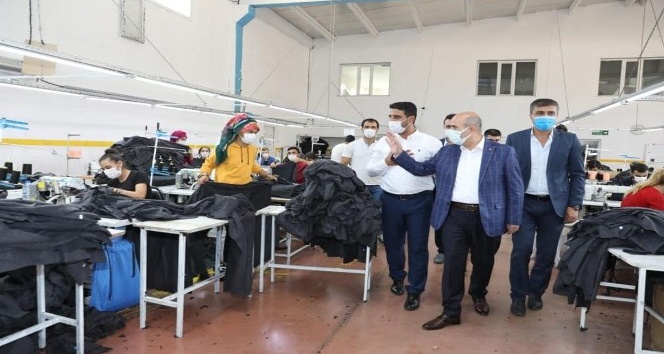 Mardin Valisi Demirtaş OSB’deki fabrikaları gezdi