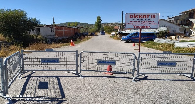 Burdur’da bir köy karantinaya alındı