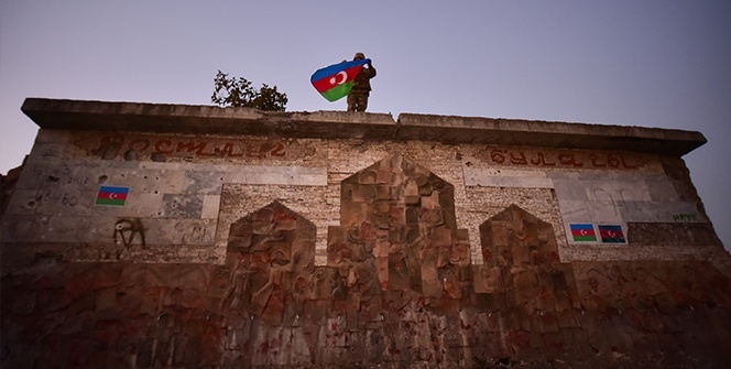 Ermenistan işgalinden kurtarılan Cebrayıl’in eski kent merkezi görüntülendi