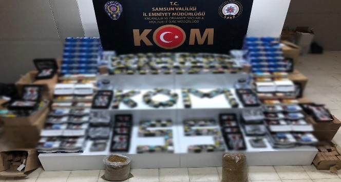 Samsun’da kaçak tütün mamulü operasyonu: 2 gözaltı