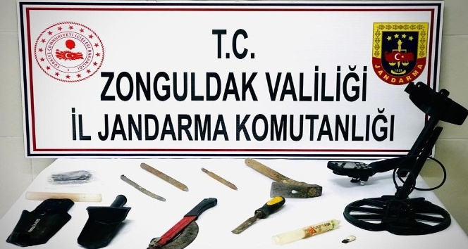 Zonguldak’ta izinsiz kazı operasyonu: 2 gözaltı