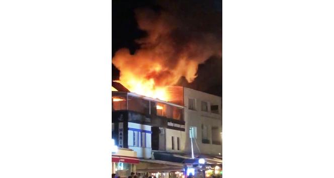 Bodrum’da bir otelin terasında çıkan yangın korkuttu