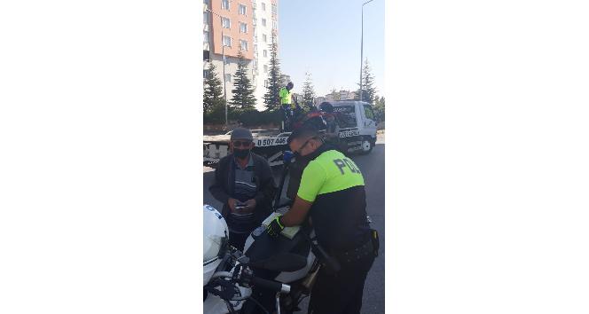 Kayseri polisinden motosiklet denetimi