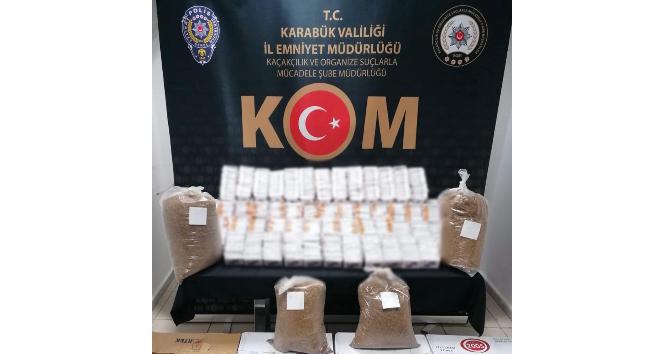 Karabük’te kaçak tütün ve sahte alkol operasyonu: 4 gözaltı