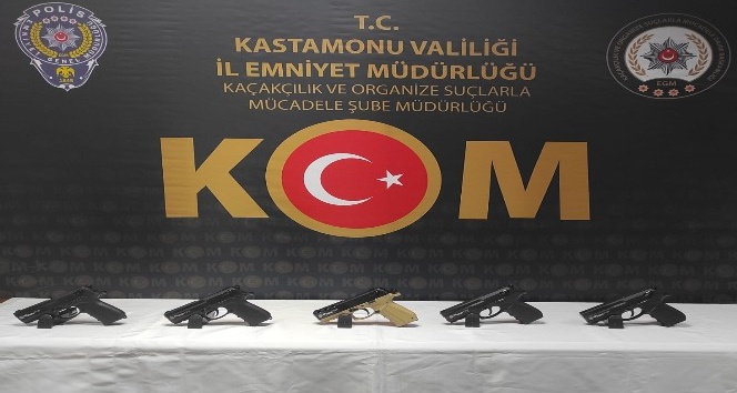 Kastamonu’da silah kaçakçılarına operasyon: 2 tutuklu