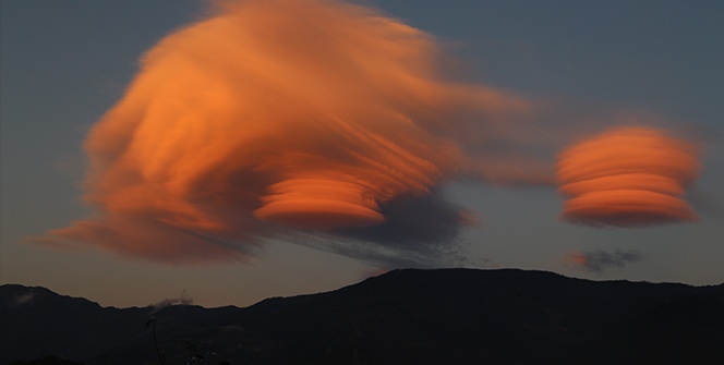 Artvin’de gökyüzünde ilginç görüntü