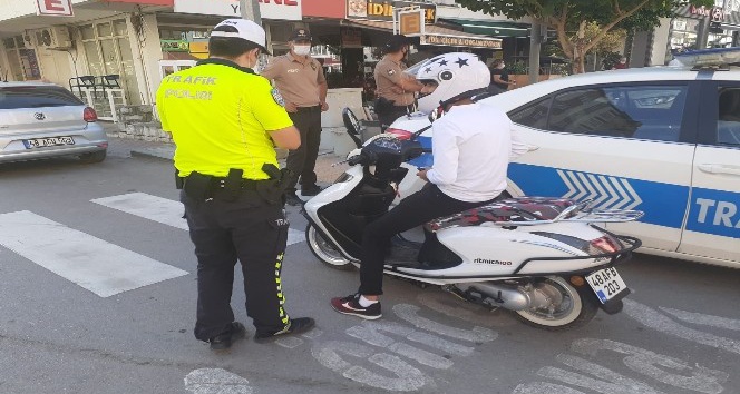 Dalaman’da polisten motosiklet denetimi