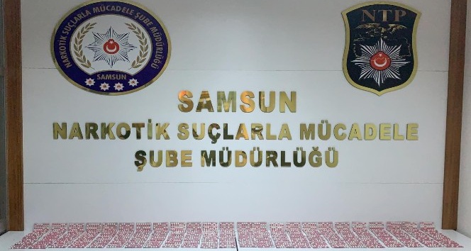 Samsun’da 2 bin 345 adet uyuşturucu hap ele geçirildi: 3 gözaltı