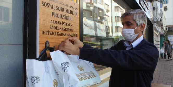 Bursa'da askıda baklava uygulaması başladı