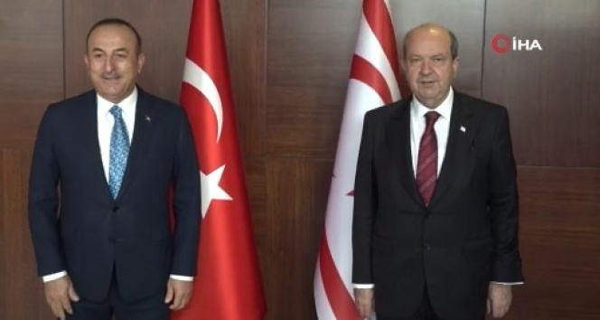 KKTC Cumhurbaşkanı Tatar, Dışişleri Bakanı Çavuşoğlu ile görüştü