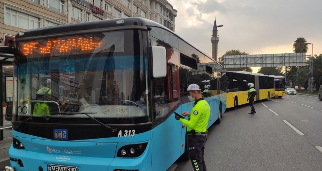 İstanbul’da toplu taşımada korona virüs denetimi