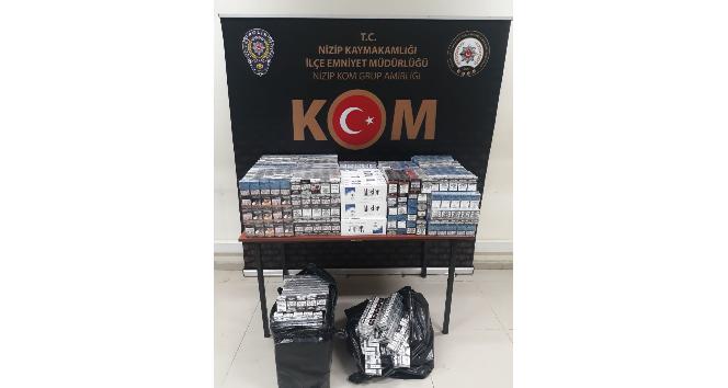 Gaziantep’te 3 bin 150 paket kaçak sigara ele geçirildi