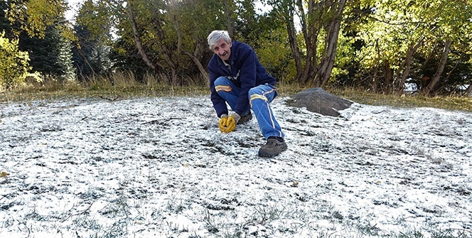 Uludağ'a mevsimin ilk karı