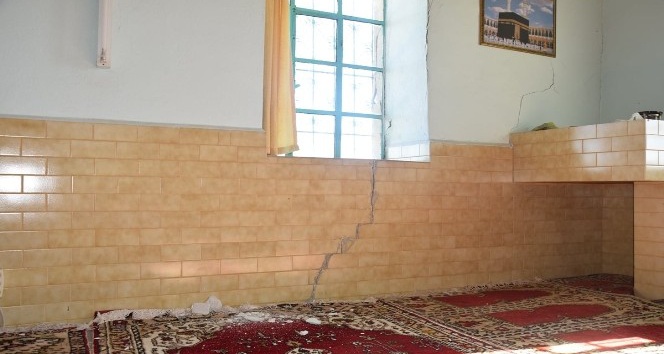Çan Küçüktepe Köyü camiinde hasar tespiti yapıldı