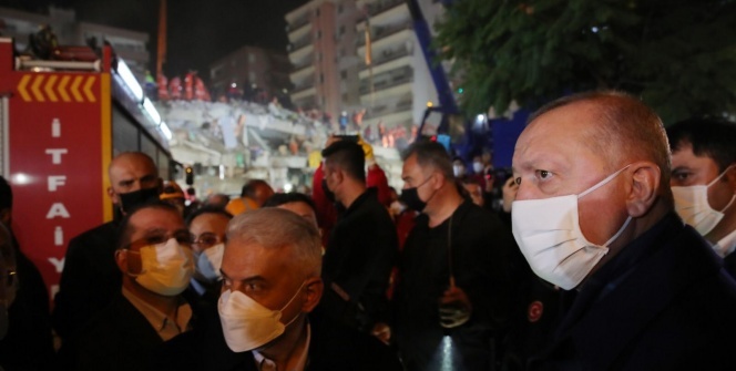 Cumhurbaşkanı Erdoğan deprem bölgesinde