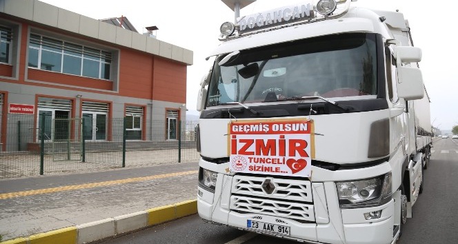 Tunceli’den İzmir’e bir yardım tırı yola çıktı