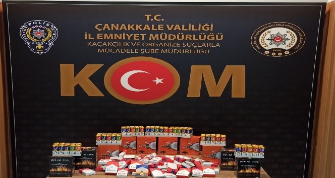 Çanakkale’de kaçak tütün operasyonu