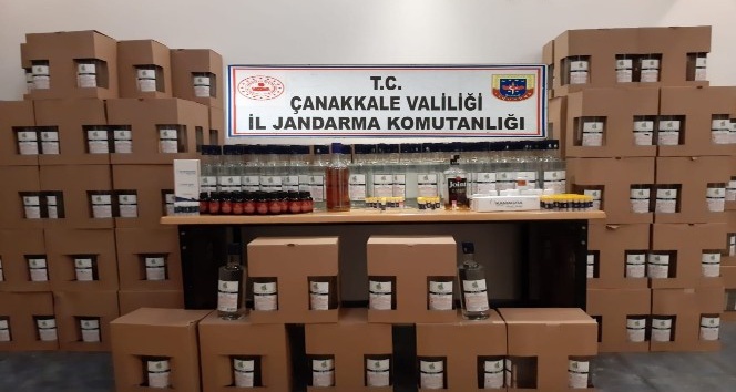 Çanakkale’de kaçak içki operasyonu: 2 gözaltı