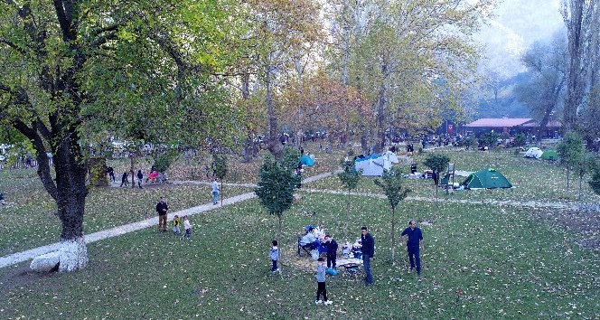 Sonbaharın güzellikleri için "Belemedik"e akın ettiler