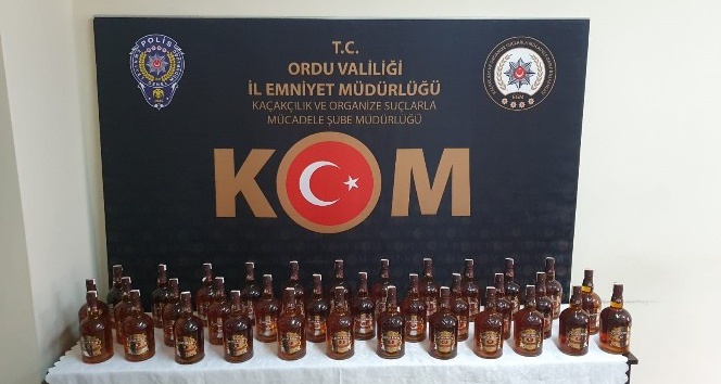 Ordu’da sahte viski operasyonu