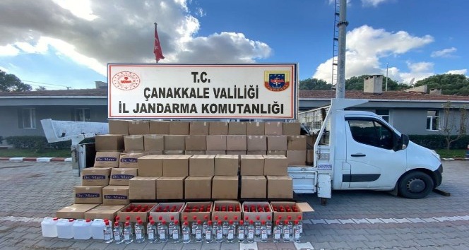 Çanakkale’de 2,5 ton etil alkol ele geçirildi