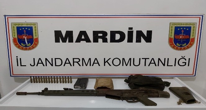 Mardin’de teröristlere ait mühimmat ele geçirildi