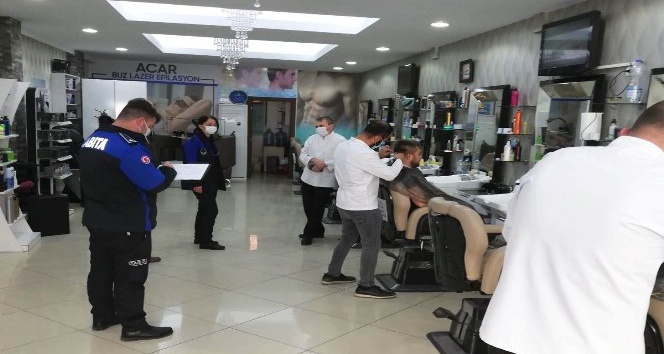 Kuaför ve berberlere Covid-19 denetimi