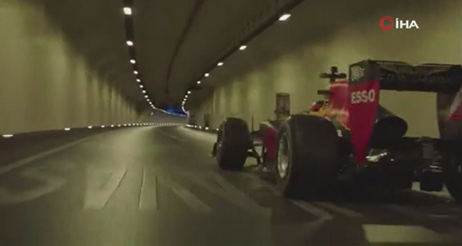 Vali Yerlikaya, Formula 1 yarış aracının Avrasya Tüneli&#039;nden geçtiği anları paylaştı