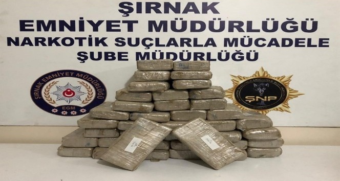 Şırnak’ta 20 kilogram eroin ele geçirildi