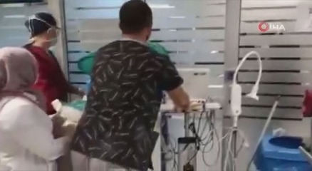 Cebeci Hastanesinde skandal görüntü: Sağlık çalışanları yine barikat kurdu