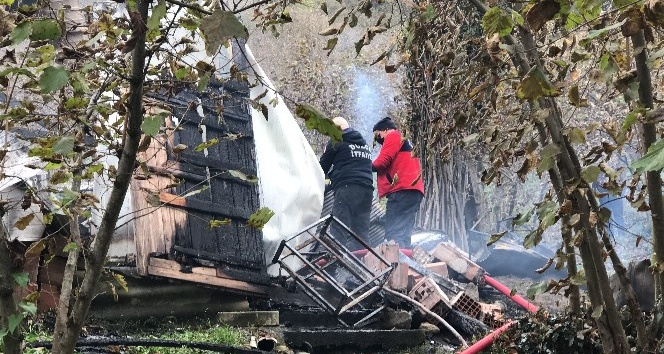 Tek katlı evde çıkan yangında 1 kişi hayatını kaybetti