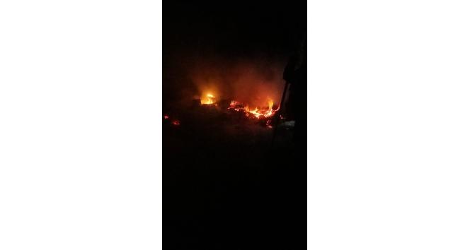 Tarsus’ta yanan çadırda maddi hasar oluştu