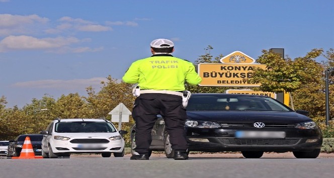 Konya’da 2 bin 15 sürücüye ceza