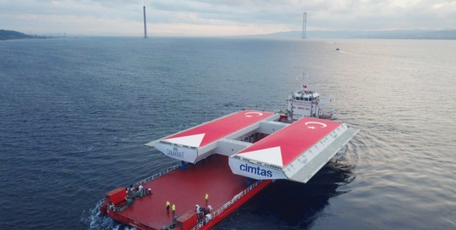 1915 Çanakkale Köprüsü için önemli gelişme! İlk ‘mega blok’ tabliyesi ulaştı