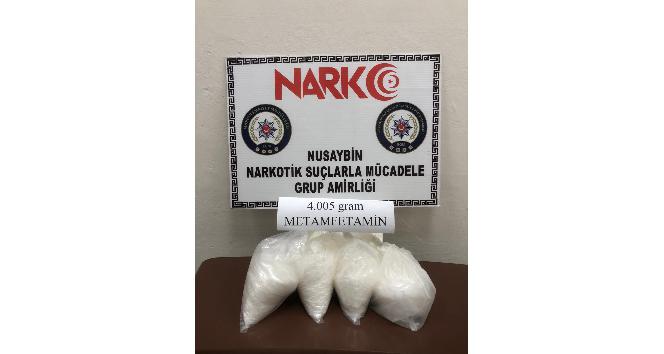 Mardin’de 4 kilogram metamfetamin ele geçirildi
