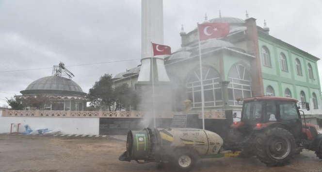 Çan belediyesi’nden köylere dezenfekte desteği