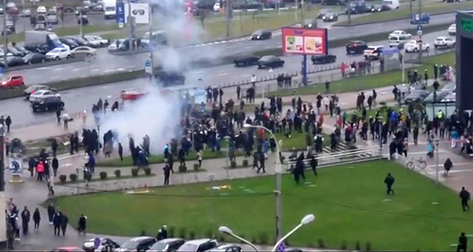 Belarus&#039;taki hükümet karşıtı protestolarda 80 kişi gözaltına alındı