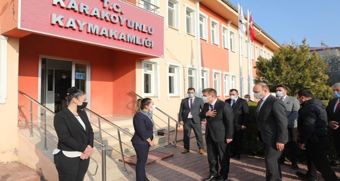 Vali Sarıibrahim, Kaymakam Göktaş’ı ziyaret etti
