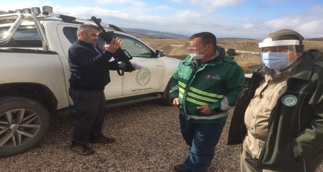 Belgesiz avlanan avcıya ceza