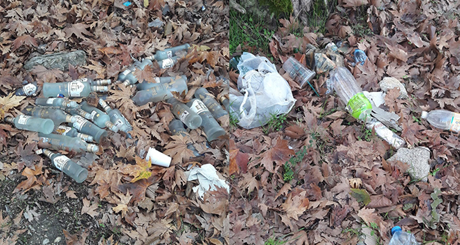 Buldan’da ortalığa atılan çöpler, çirkin manzaraya sebep oldu