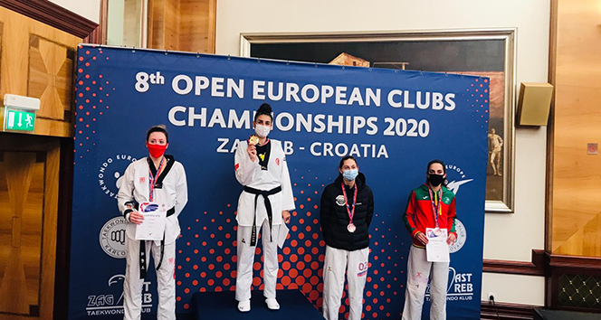 Milli taekwondoculardan 2 altın, 2 gümüş, 1 bronz madalya