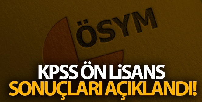 2020 KPSS ön lisans sonuçları ÖĞREN - KPSS SINAV SONUCU SORGULAMA