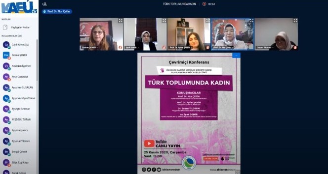 KAEÜ’de ‘Türk Toplumunda Kadın’ konulu panel düzenlendi