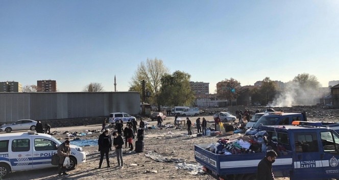 Başkent’te kaçak ‘bit pazarına’ polis müdahalesi