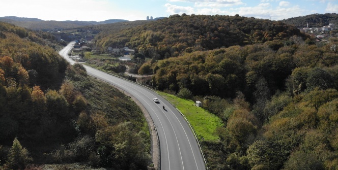 İstanbul’da 'kartpostallık sonbahar' havadan görüntülendi